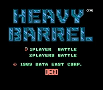 Heavy Barrel (USA) screen shot title